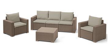 Комплект садових меблів Keter California 3 seater, бежевий 894913086 фото