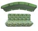 Комплект подушок до гойдалки eGarden ONA VERDE 180x110x6 з зеленим тентом 120х210 5250 фото 1