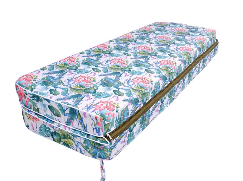 Комплект подушок для гойдалки люкс eGarden Tahiti 170x110x10 зелений тент 120x200 4928 фото