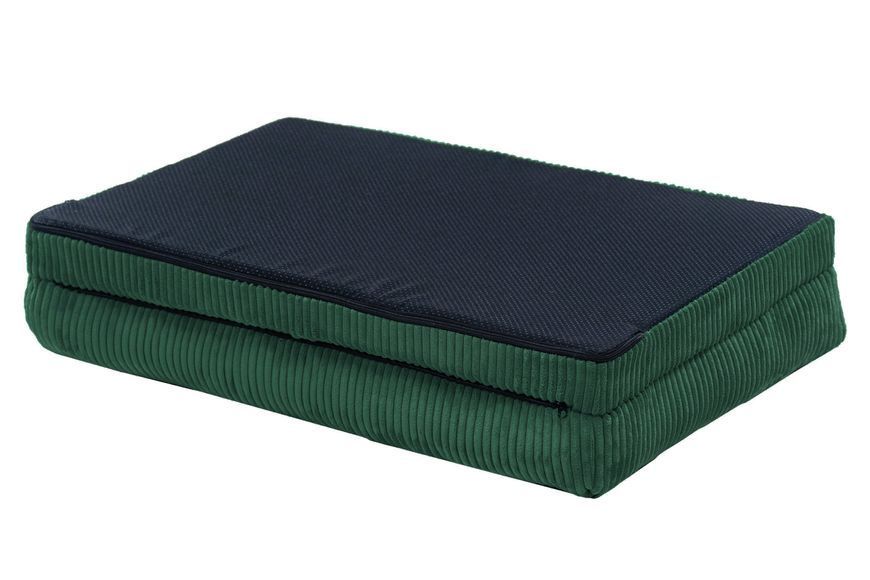 Лежак для собак eGarden Comfort Box, кордовый велюр 50х75 зелений 6051 фото
