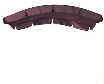Тент (крыша) для качелей с округлой крышей eGarden 120x220 бордовый 5329 фото
