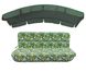 Комплект подушок до гойдалки eGarden ONA VERDE 180x110x6 з темно-зеленим тентом 120х210 5251 фото 1