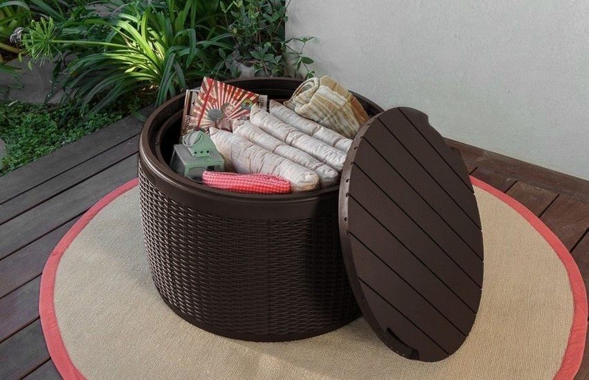 Ящик для зберігання KETER CIRCA RATTAN 132 л, коричневий 1651040135 фото