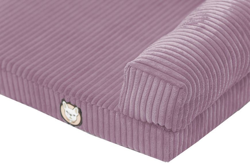 Лежак для собак eGarden Comfort Box, кордовый велюр 50х75 розовый 6053 фото