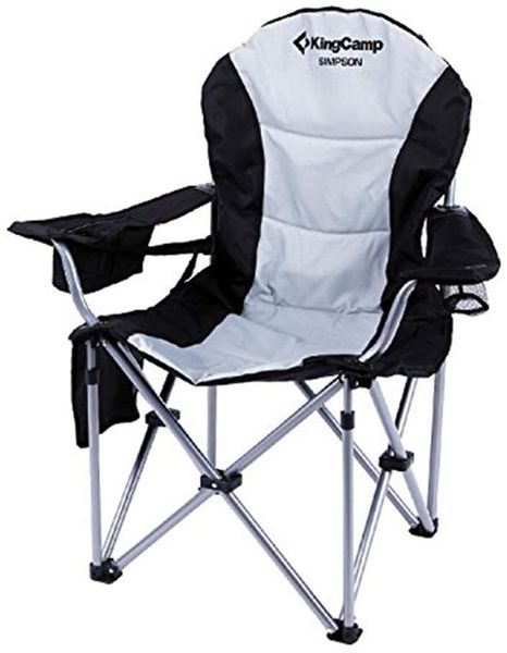 Кресло KingCamp Deluxe Hard Arms Chair(KC3888) BLACK/MID GREY 11520 фото