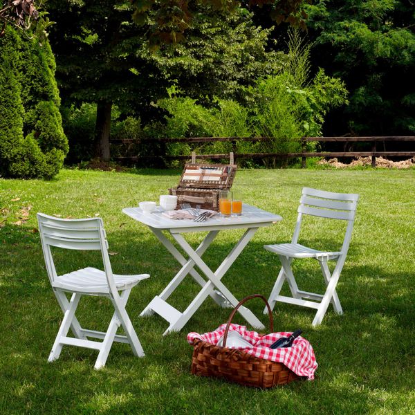Набір садових меблів Progarden стіл TEVERE та 4 стільці Komodo білий 1626 фото