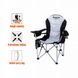 Кресло KingCamp Deluxe Hard Arms Chair(KC3888) BLACK/MID GREY KC3888 BLACK/MID GREY фото 4