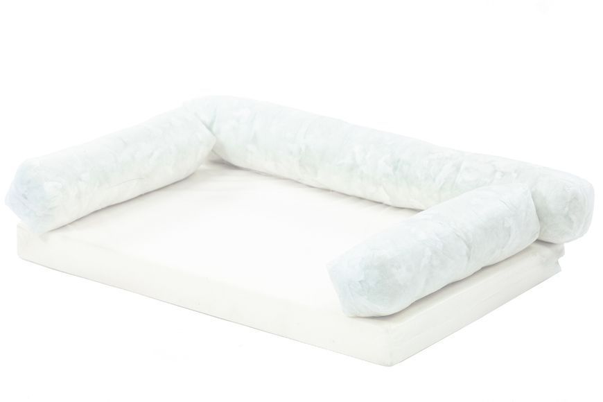 Лежак для собак eGarden Comfort Box, кордовий велюр 50х75 сірий 6054 фото