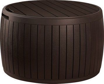 Садовый ящик - стол KETER CIRCA WOOD 140 л, коричневый 897957438 фото