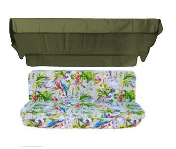 Комплект подушек для качелей eGarden Loros Rojo 170x110x6 хаки тент 120x200 4885 фото