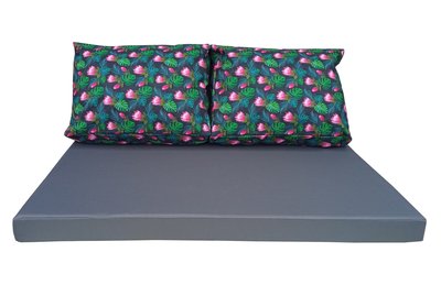 Комплект водоотталкивающих подушек для паллет-дивана eGarden WATERLILY 120x80x10/120x60x20 5207 фото