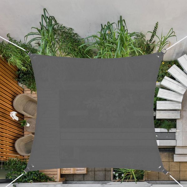 Тент-парус тіньовий для дому, саду та туризму Springos 4 x 4 м SN1051 Graphite 3630 фото