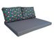 Комплект водоотталкивающих подушек для паллет-дивана eGarden WATERLILY 120x80x10/120x60x20 5207 фото 2