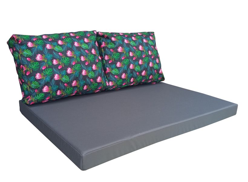 Комплект водовідштовхуючих подушок для палет-дивану eGarden WATERLILY 120x80x10/120x60x20 5207 фото