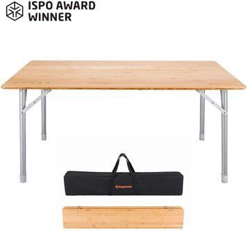 Складаний стіл KingCamp 4-Folding Bamboo Table L(KC3953) BAMBOO COLOR 11493 фото