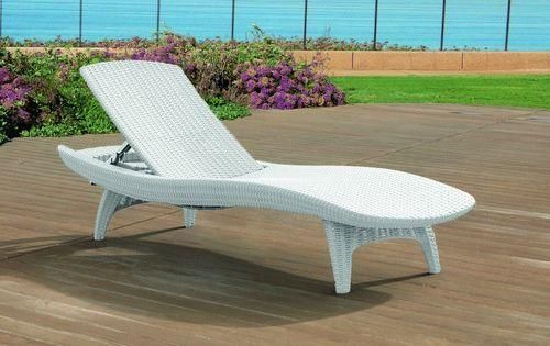 Шезлонг пластиковий Keter Pacific, білий 897957423 фото