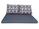 Комплект водовідштовхуючих подушок для палет-дивана eGarden PEACH BLOSSOM 120x80x10/120x60x20 5203 фото 2