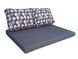 Комплект водовідштовхуючих подушок для палет-дивана eGarden PEACH BLOSSOM 120x80x10/120x60x20 5203 фото 1