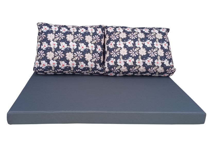 Комплект водоотталкивающих подушек для паллет-дивана eGarden PEACH BLOSSOM 120x80x10/120x60x20 5203 фото