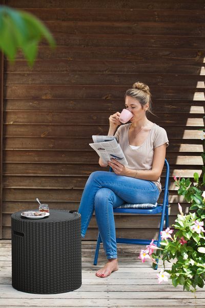 Стіл-бар Keter COOL STOOL, пластик, антрацит 2149671133 фото