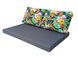 Комплект водовідштовхуючих подушок для палет-дивана eGarden FLORAL 120x80x10/120x60x20 5201 фото 3