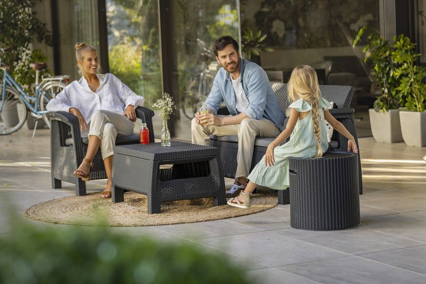 Стіл-бар Keter COOL STOOL, пластик, антрацит 2149671133 фото