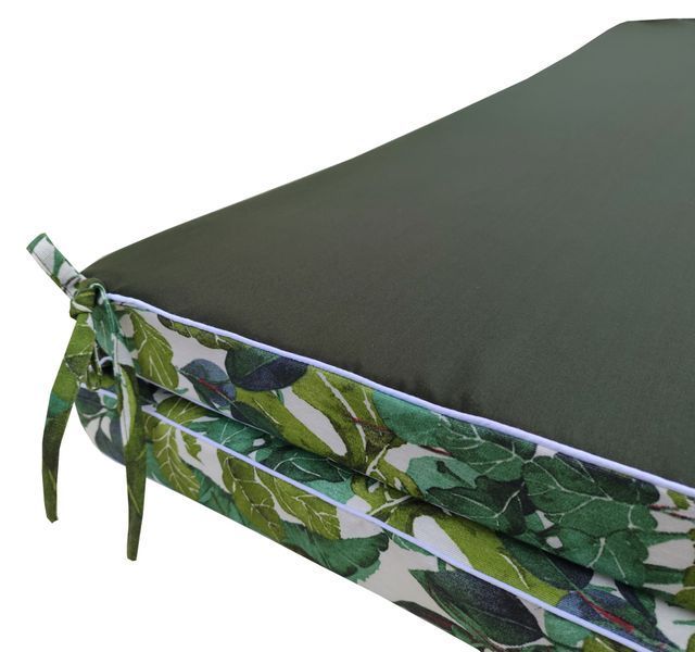 Комплект подушок для гойдалки eGarden ONA VERDE 170x110x6 темно-зелений тент 120х200 5256 фото