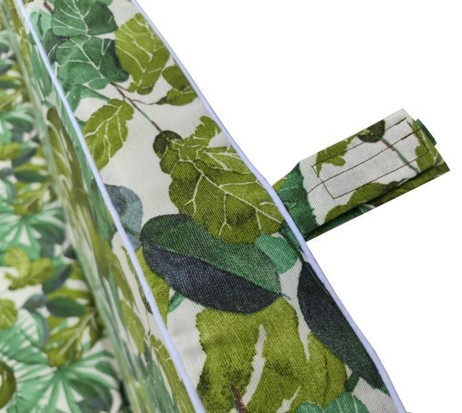 Комплект подушок для гойдалки eGarden ONA VERDE 170x110x6 темно-зелений тент 120х200 5256 фото