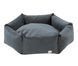 Лежак для собаки eGarden Hexasoft Nest D55 велюр volcanic ash антрацит 6027 фото 1