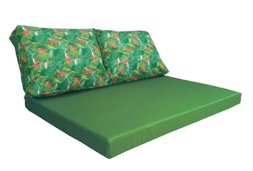 Комплект водовідштовхуючих подушок для палет-дивана eGarden RED SALVIA 120x80x10/120x60x20 5204 фото