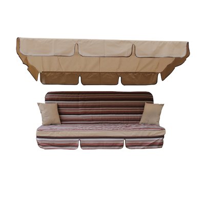 Комплект подушок для гойдалки Ost-Fran BERGAMO 170x110x7 см, тканина 2108/2733 1759 фото