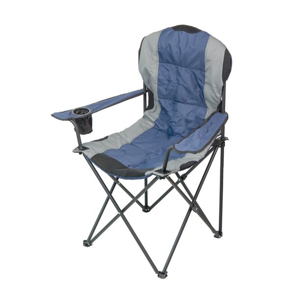 Кресло портативное Турист NR-34, серый с синим 1655782916 фото