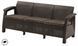 Софа садова пластикова Keter Corfu love seat max, коричнева 1199342176 фото 2