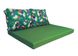 Комплект водоотталкивающих подушек для паллет-дивана eGarden TOUCAN GREEN 120x80x10/120x60x20 5205 фото 2