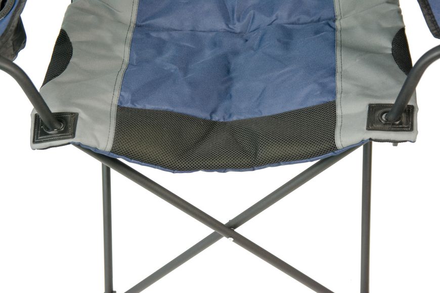 Кресло портативное Турист NR-34, серый с синим 1655782916 фото
