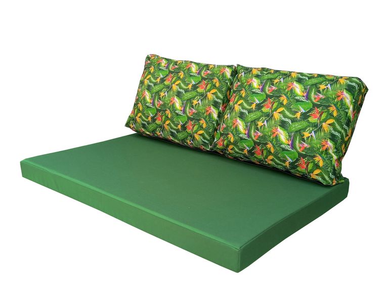 Комплект водоотталкивающих подушек для паллет-дивана eGarden KOLIBRI 120x80x10/120x60x20 5202 фото