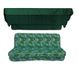 Комплект подушек для качелей люкс eGarden Ficus 170x110x10 зелёный тент 120x200 5073 фото 1