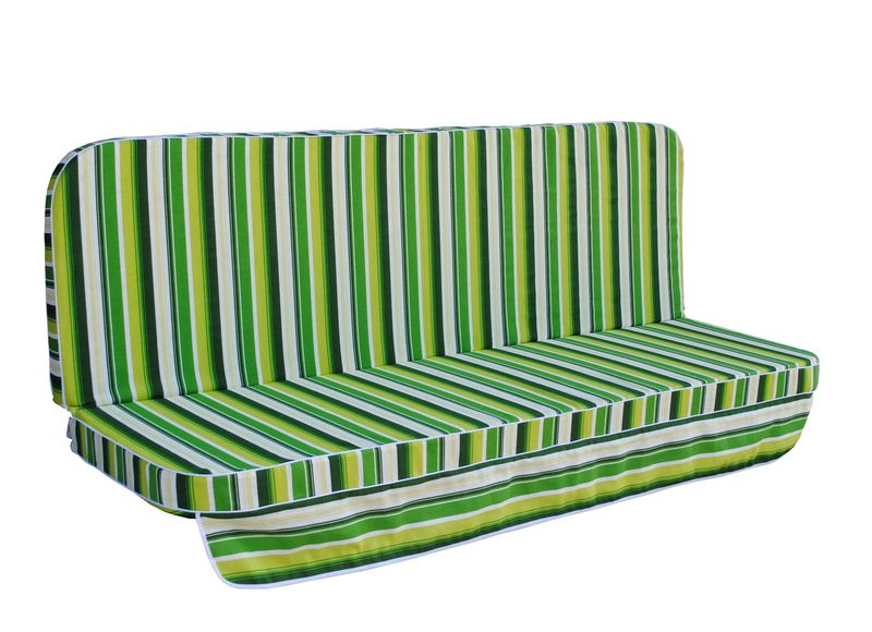 Комплект подушок для гойдалки eGarden Verrano 180x110x6 зелений тент 120x210 4753 фото