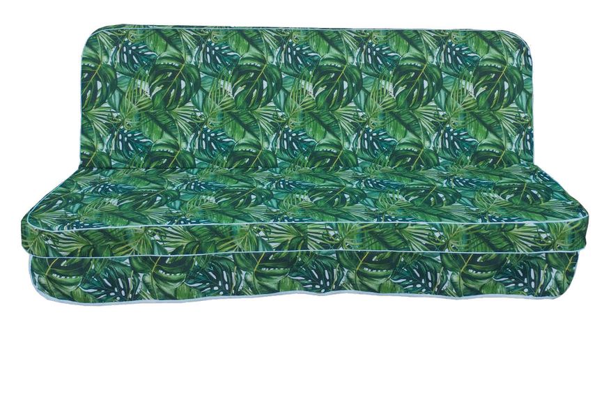 Комплект подушек для качелей люкс eGarden Ficus 170x110x10 зелёный тент 120x200 5073 фото