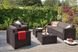 Комплект садових меблів Keter California 3 seater, коричневий 894913088 фото 4