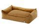 Лежак для собаки eGarden Velvet Lounge 50x30х22 велюр leather brown светло-коричневий 6014 фото