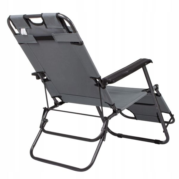 Шезлонг (крісло-лежак) для пляжу, тераси та саду Springos Zero Gravity GC0013 2832 фото