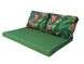 Комплект водоотталкивающих подушек для паллет-дивана eGarden TROPICAL FLOWERS 120x80x10/120x60x20 5206 фото 1