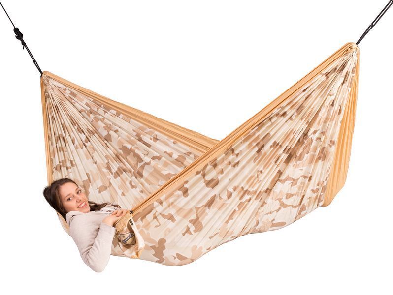 Двухместный туристичский гамак La Siesta Colibri Camo CLH20-C6 sahara 7948 фото