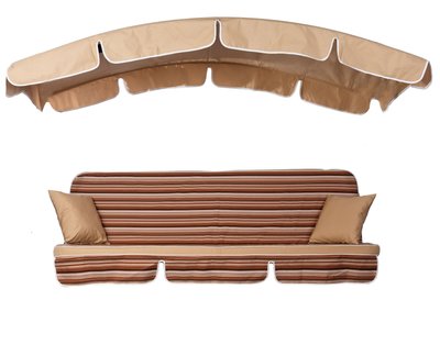 Комплект подушек для качелей Ost-Fran DELI 180x106x6 см, ткань 2108/2733 3076 фото