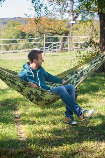 Двомісний туристичний гамак La Siesta Colibri Camo CLH20-C4 forest 7948 фото