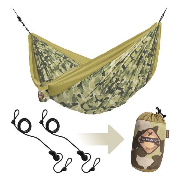 Двомісний туристичний гамак La Siesta Colibri Camo CLH20-C4 forest 7948 фото