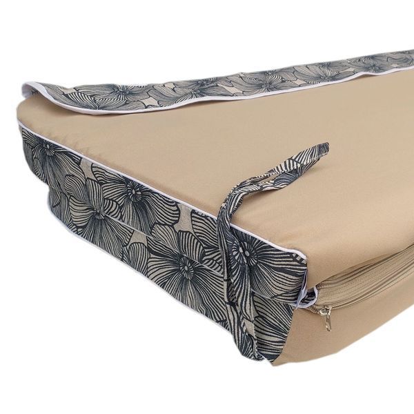 Комплект подушок для гойдалки eGarden Diva 170x110x6 з бежевим тентом 120х200 5168 фото