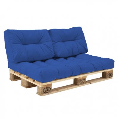 Комплект подушок eGarden Paletta для паллет-дивана синій 4313 фото