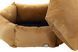 Лежак для собаки eGarden Hexasoft Nest D70 велюр leather brown світло коричневий 6003 фото 2